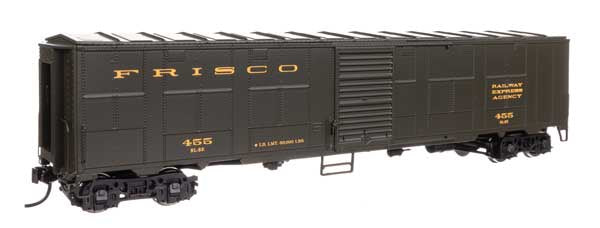 WalthersProto HO NYC-Style Express Boxcar Troop Sleeper Conversion - Ready to Run -- St. Louis San Francisco (SLSF) #455 (green, Frisco Lettering)