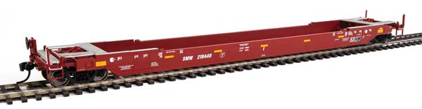 WalthersProto Gunderson Rebuilt All-Purpose 53' Well Car - Ready to Run -- St. Mary's West #210440 (oxide, white) - 920-109042