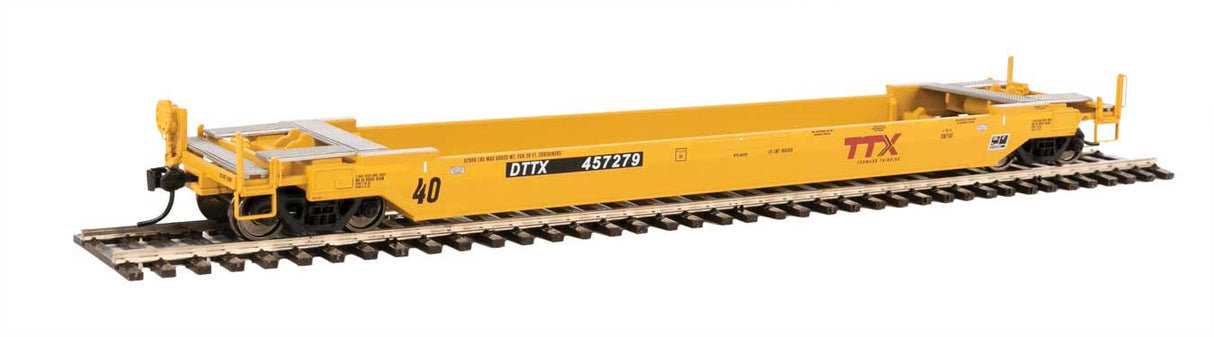 WalthersProto Gunderson Rebuilt All-Purpose 40' Well Car - Ready-to-Run -- TTX DTTX #457279 (Forward Thinking Logo) - 920-109127