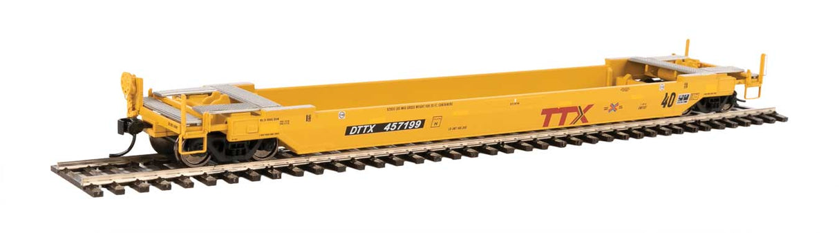 WalthersProto Gunderson Rebuilt All-Purpose 40' Well Car - Ready-to-Run -- TTX DTTX #457199 (New & Railbox Logo) - 920-109129