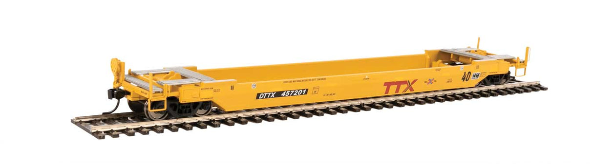 WalthersProto Gunderson Rebuilt All-Purpose 40' Well Car - Ready-to-Run -- TTX DTTX #457201 (New & Railbox Logo) - 920-109130