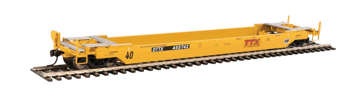 WalthersProto Gunderson Rebuilt All-Purpose 40' Well Car - Ready-to-Run -- TTX DTTX #455742 (Patch) - 920-109132
