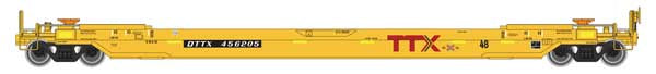 WalthersProto HO Gunderson As-Built All-Purpose 48' Well Car - Ready to Run -- TTX #456205