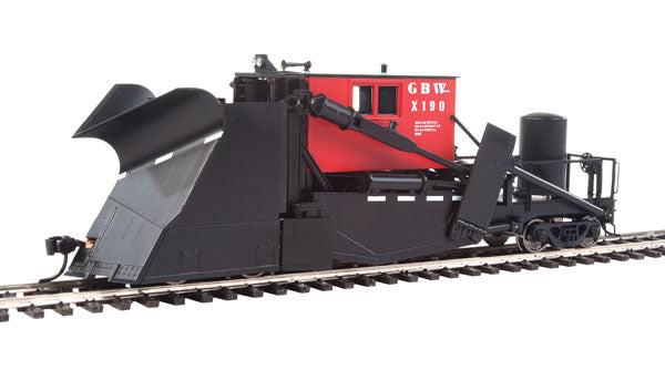 WalthersProto Jordan Spreader - Ready to Run -- Green Bay & Western #X-190 (black, red) - 920-110122