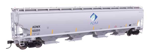 67' Trinity 6351 4-Bay Covered Hopper - Ready to Run -- Archer-Daniels-Midland #63205
