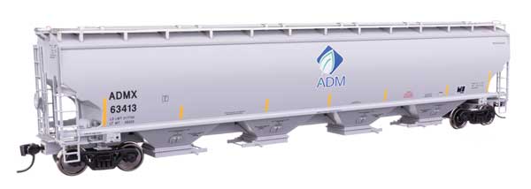 67' Trinity 6351 4-Bay Covered Hopper - Ready to Run -- Archer-Daniels-Midland #63413
