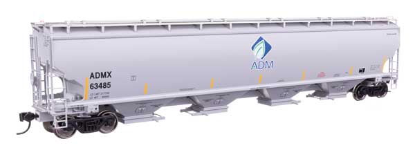 67' Trinity 6351 4-Bay Covered Hopper - Ready to Run -- Archer-Daniels-Midland #63485