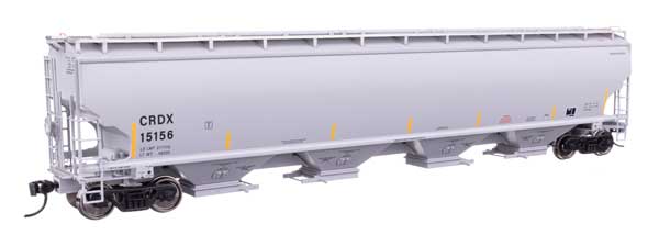 67' Trinity 6351 4-Bay Covered Hopper - Ready to Run -- Chicago Freight Car Leasing Co CRDX #15156