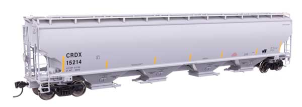67' Trinity 6351 4-Bay Covered Hopper - Ready to Run -- Chicago Freight Car Leasing Co CRDX #15214