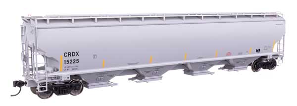 67' Trinity 6351 4-Bay Covered Hopper - Ready to Run -- Chicago Freight Car Leasing Co CRDX #15225