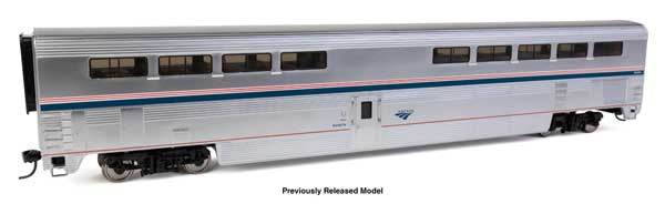 WalthersProto HO 85' Pullman-Standard Superliner I Diner - Lighted - Ready to Run -- Amtrak(R) Ph VI #38000