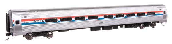 WalthersProto HO 85' Amfleet I 84-Seat Coach - Lighted - Ready To Run -- Amtrak(R) Phase III #21003