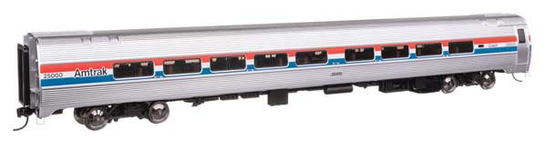 WalthersProto HO 85' Amfleet II 59-Seat Coach - Lighted - Ready to Run -- Amtrak(R) Phase III #25047