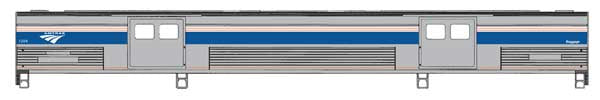 WalthersProto HO 73' Budd Baggage Car - Ready to Run -- Amtrak Phase VI #1204