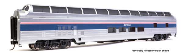 WalthersProto HO 85' Budd Great Dome - Ready to Run -- Amtrak(R) Ph IV w/Decal