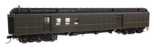 WalthersProto 70' Heavyweight RPO-Baggage Car - Ready to Run -- Painted, Unlettered, Clerestory Roof