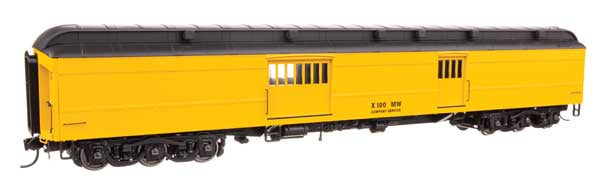 WalthersProto 70' Heavyweight Baggage Car w/Clerestory Roof - Ready to Run -- Maintenance of Way #X100