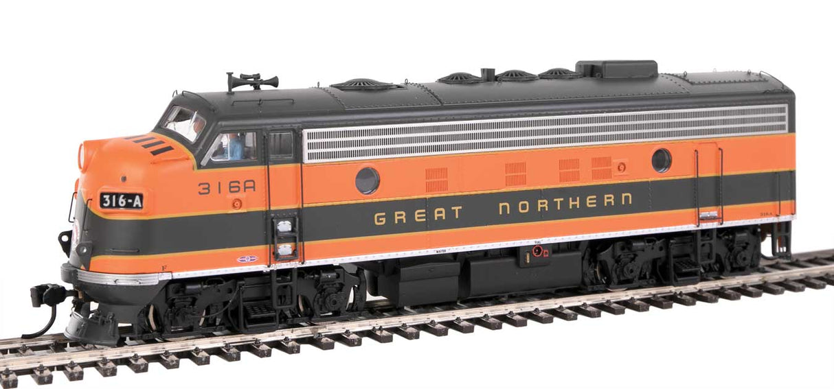 WalthersProto EMD F7A-B Set - LokSound 5 Sound & DCC -- Great Northern #316A, 316B - 920-40933
