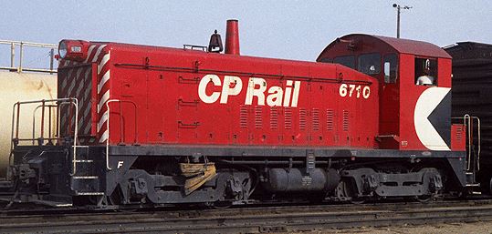 WalthersProto PROTO 2000(R) Diesel EMD SW900 - QSI Sound & DCC Equipped -- Canadian Pacific #6710 (Action Red, white, black, Multimark on Cab) - 920-41492