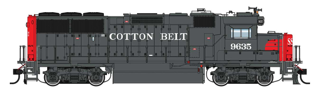 WalthersProto EMD GP60 - LokSound 5 Sound and DCC -- Cotton Belt SSW #9635