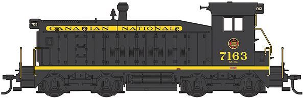 WalthersProto PROTO 2000 Diesel EMD SW8 Powered Standard DC -- Canadian National #7163 - 920-48489