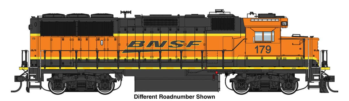 WalthersProto EMD GP60 - Standard DC -- BNSF Railway #186