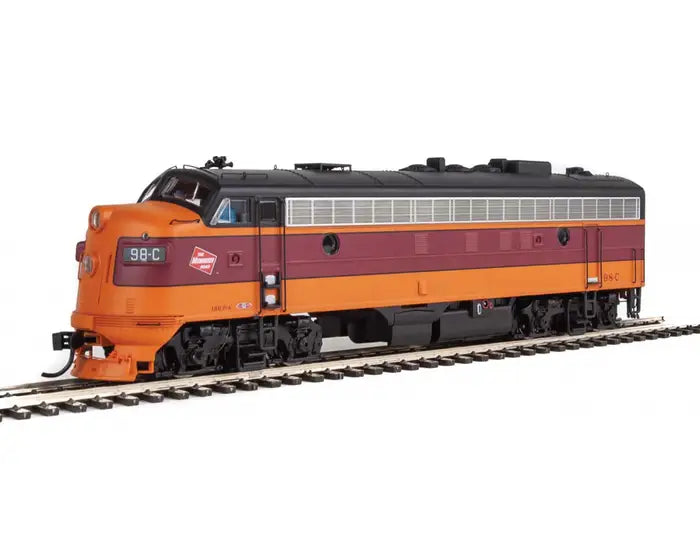 WalthersProto EMD FP7 Standard DC -- Milwaukee Road #98C (modifed orange, maroon with cab logo) - 920-49508