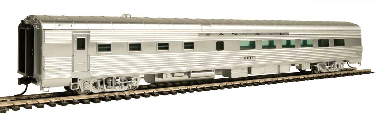 WalthersProto 85' Pullman-Standard 36-Seat Diner -- Santa Fe #600 (Real Metal Finish) - 920-9629