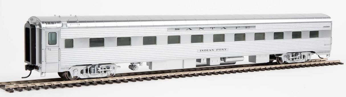 WalthersProto 85' Pullman-Standard Indian Series 11 Double-Bedroom Sleeper -- Santa Fe "Indian Pony" (Real Metal Finish) - 920-9630