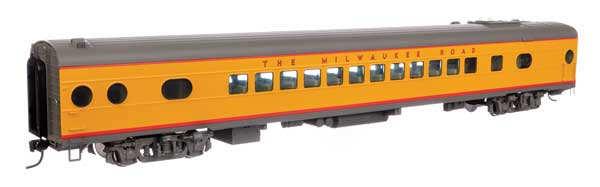 WalthersProto 85' Milwaukee Road 600-Series Coach - City of San Francisco -- Milwaukee Road - Standard w/Decals (yellow, gray, red)