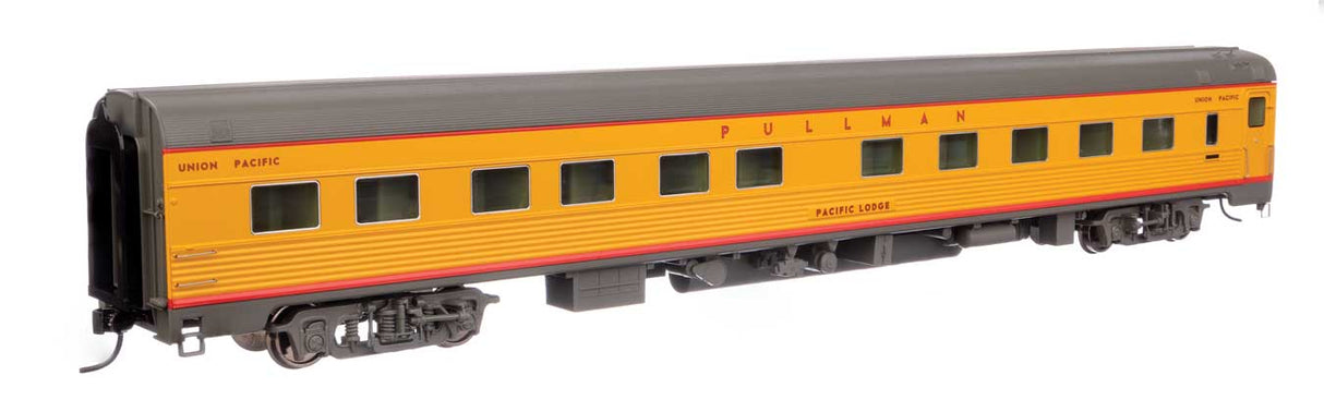 WalthersProto HO 85' Budd 10-6 Sleeper - City of San Francisco -- Union Pacific(R) - Pacific Lodge (yellow, gray, red)