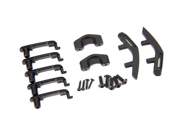 Traxxas 9218 Door handles, left & right/ trail sights, left & right/ trail sight retainers (2)/ 2.6x8 BCS (4)/ 1.6x7 BCS (self-tapping) (4) (fits #9211 Body) - TRA9218