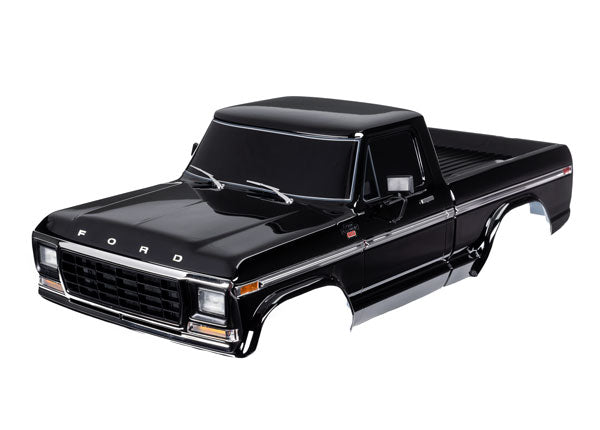 Traxxas 9230-BLK Body, Ford F-150 (1979), Complete, black (painted, decals applied) (requires #9288 inner Fenders)