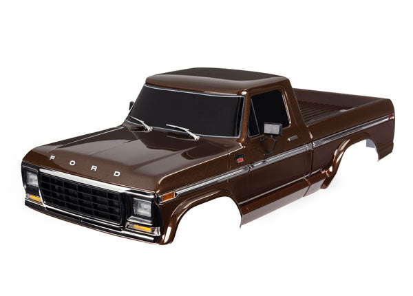 Traxxas 9230-BRWN Body, Ford F-150 (1979), Complete, brown (painted, decals applied) (requires #9288 inner Fenders)