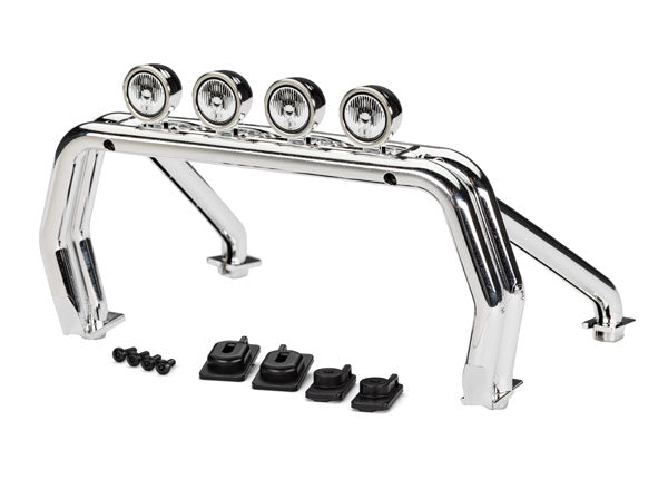 Traxxas 9262 Roll bar/ roll Bar Mounts, left & right/ 2.6x12mm BCS (self-tapping) (4) (fits #9212 Body) - TRA9262