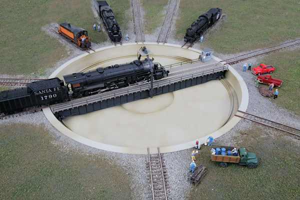 Walthers Cornerstone N-Scale Motorized 130' Turntable -- Assembled - 10-3/8" 26.3cm Overall Diameter - 933-2618