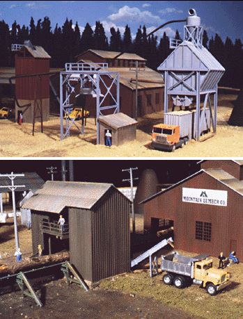 Walthers Cornerstone Sawmill Outbuildings -- Kit - 933-3144