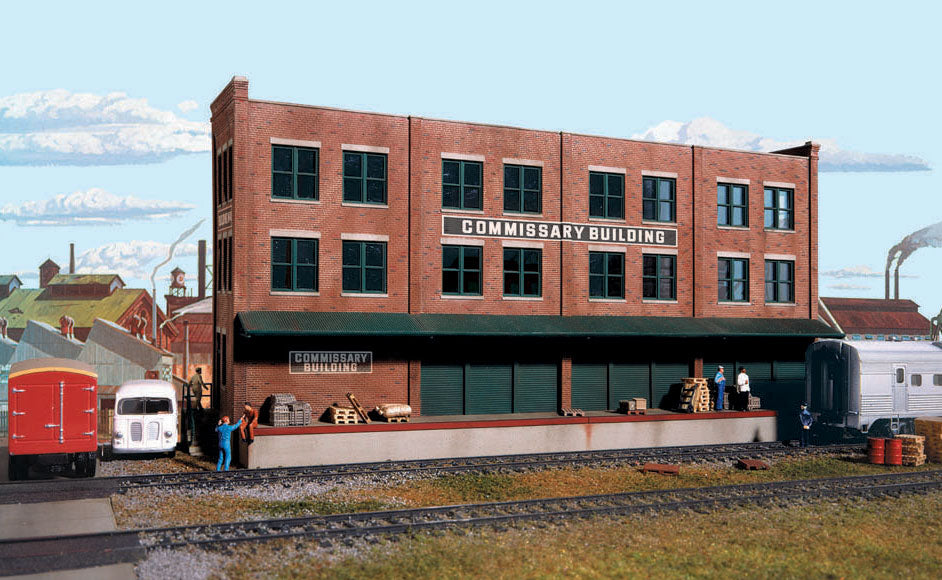 Walthers Cornerstone HO Commissary/Freight Transfer Background Building -- Kit