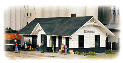 Walthers Cornerstone N-Scale Clarkesville Depot -- Kit