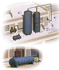 Walthers Cornerstone Industrial Storage Tanks - 933-3514