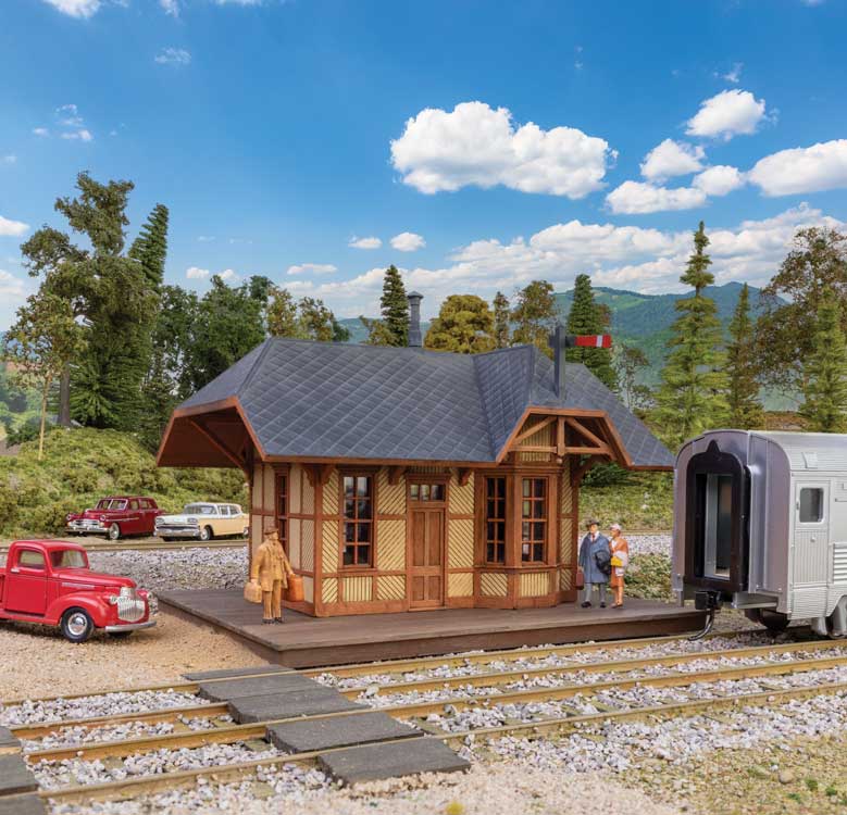 Walthers Cornerstone HO Victoria Springs Station -- Kit