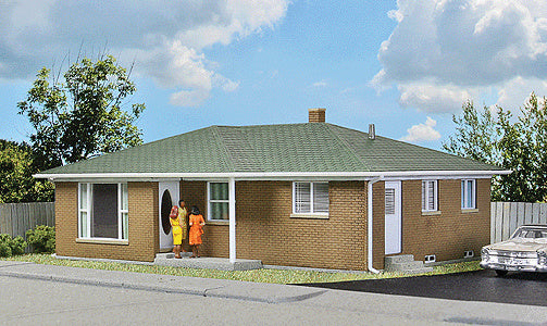 Ranch Tract House -- Kit - 5-1/2 x 4-1/8 x 2-1/4"  13.9 x 10.4 x 5.7cm