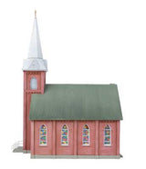 Walthers Cornerstone N-Scale Brick Church -- Kit
