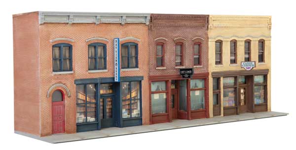 Walthers Cornerstone HO Merchant Row Background Building -- Kit