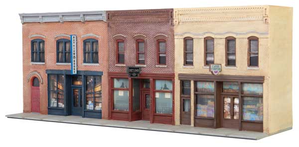 Walthers Cornerstone HO Merchant Row Background Building -- Kit