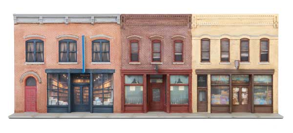 Walthers Cornerstone HO Merchant Row Background Building -- Kit