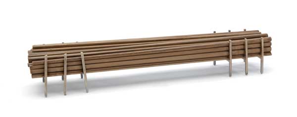 Walthers Cornerstone Utility Poles Load -- Kit - Fits most 50' &amp; larger gondolas - sold separately - 933-4174