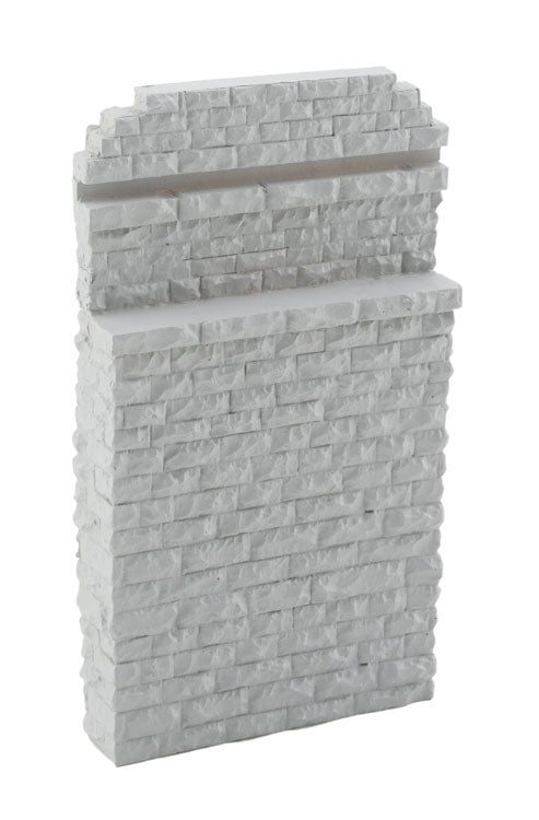 Single-Track Railroad Bridge Stone Abutment - Resin Casting