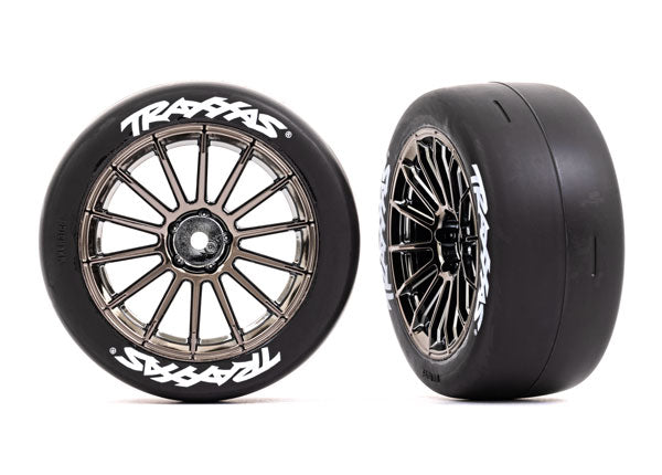 Traxxas 9374R T&W BLACK CHROME 2.0 SLICK Front - TRA9374R