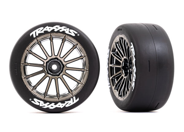 Traxxas 9375R T&W BLACK CHROME 2.0 SLICK Rear - TRA9375R